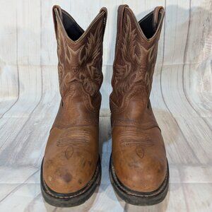 Ariat Brown Waterproof Composite Toe Work Western Boots Men's US 11 EE